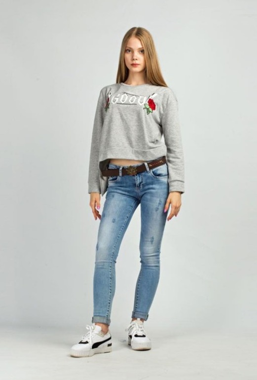 Кофта MDG Fashion MH801 сіра