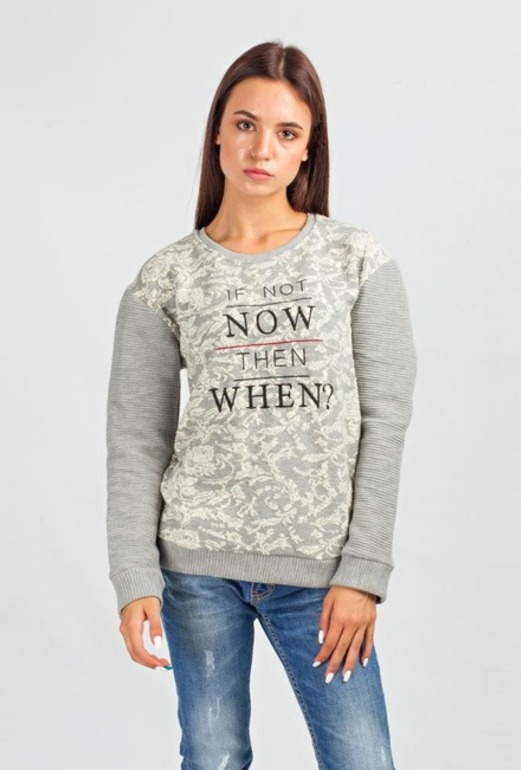 Кофта MDG Fashion MH816 сіра