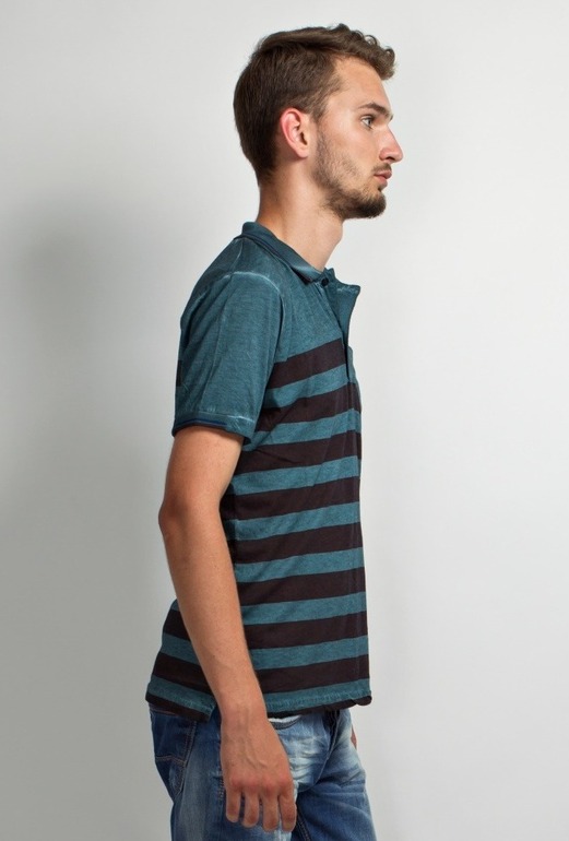 Поло River Island MH604 зеленая